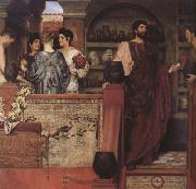 Alma-Tadema, Sir Lawrence Hadrian Vistiting a Romano-British Pottery (mk23) Sweden oil painting reproduction
